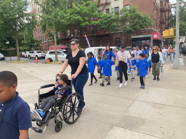 Cops Join Puzzle Life & Students & Teachers from P.S. 168 to Walk for Autism Acceptance