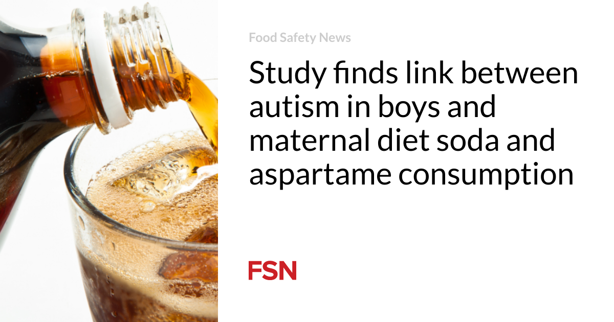 Study finds link between autism in boys and maternal diet soda and aspartame consumption