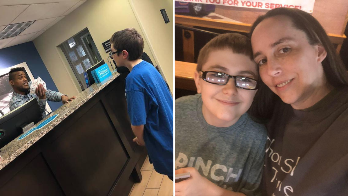 Busy Hotel Clerk Spends Three Days Doing Card Tricks With Boy With Autism